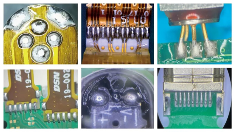 Laser soldering welding sample diagram